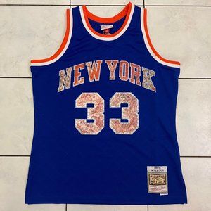 Mitchell & Ness New York Knicks Patrick Ewing 75th 91-92 Swingman Jersey NEW